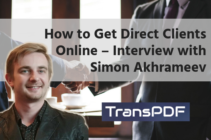 get direct clients online freelance translation