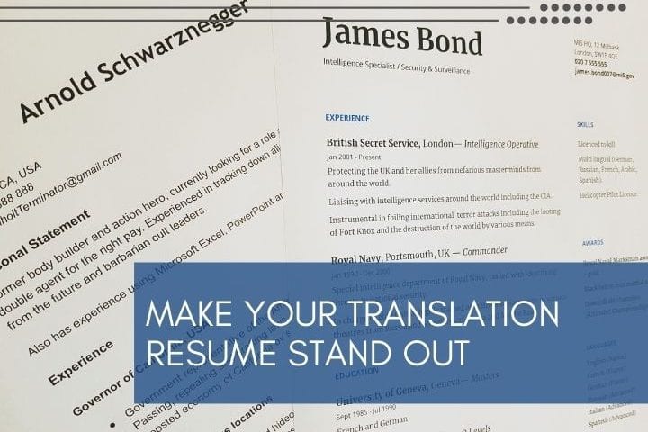 Learn how to make your translation resume stand out.